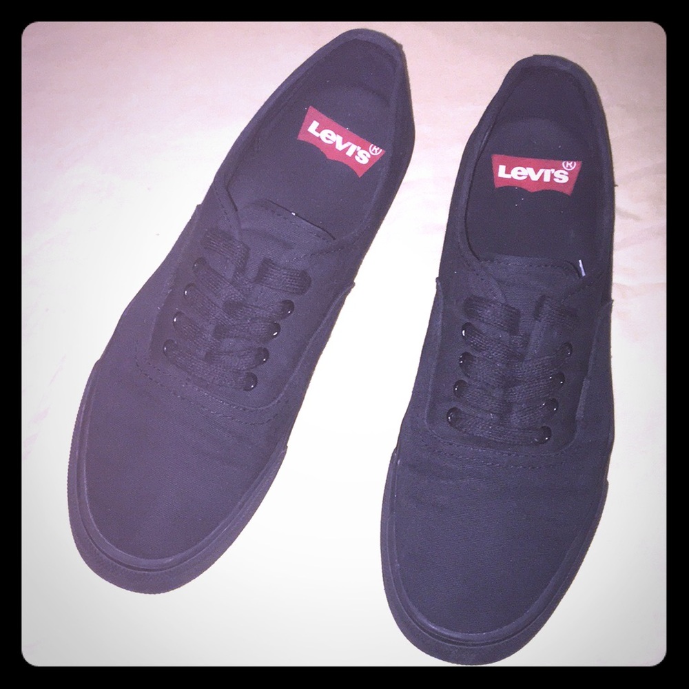 Levi's Jordy Mens Size 9 Black Canvas